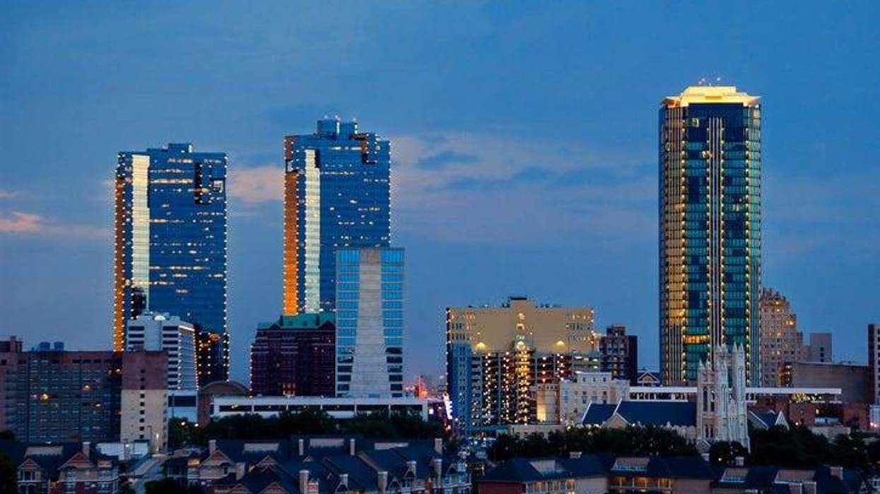 Skyline of Fort Worth, Texas at night