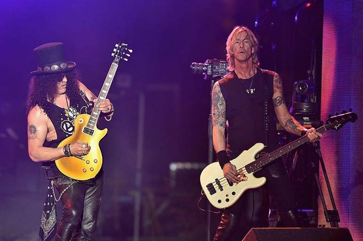 Slash and Duff McKagan of Guns N' Roses