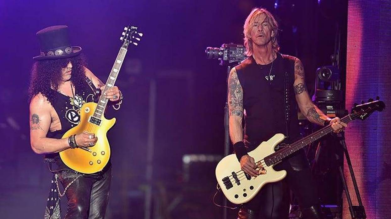 Slash and Duff McKagan of Guns N' Roses