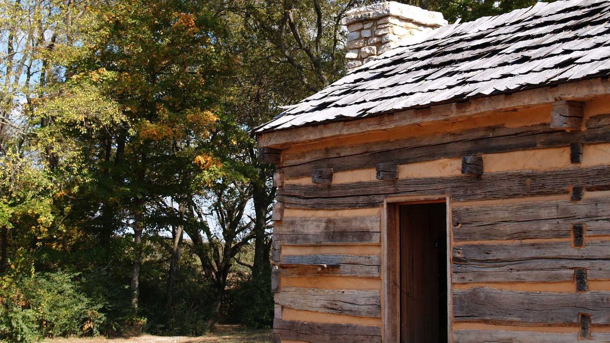slave cabin from Andrew Jackson's estate, The Hermitage