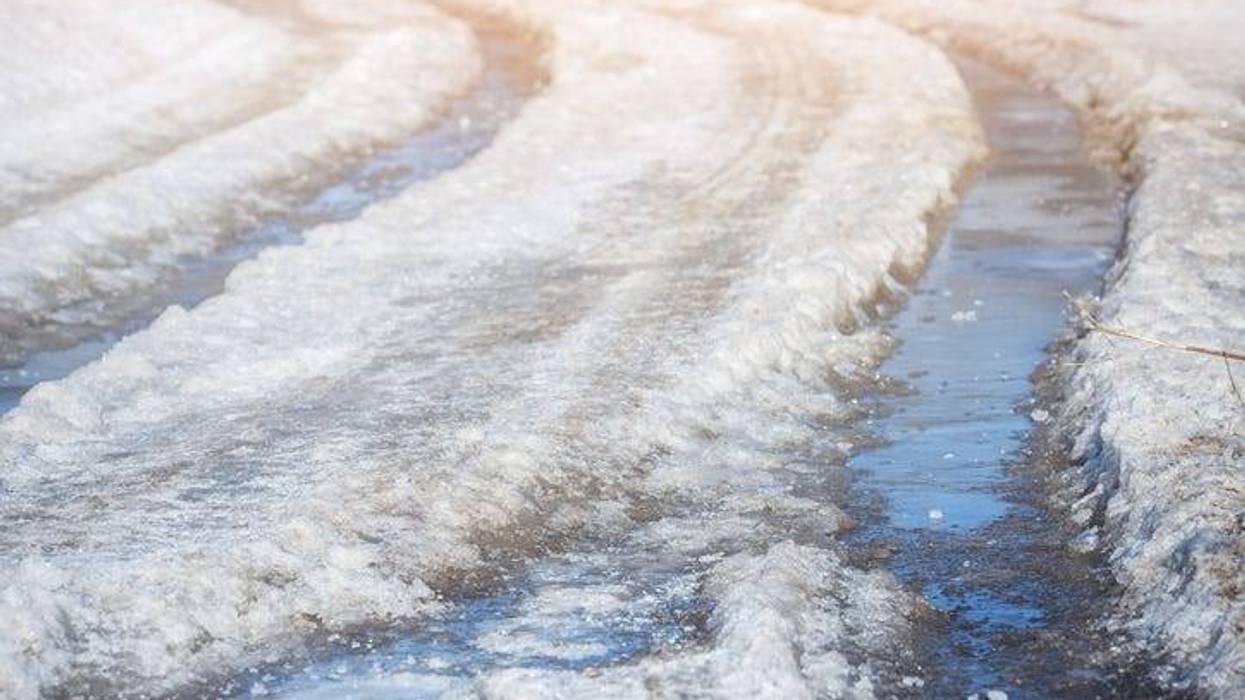 slushy road conditions