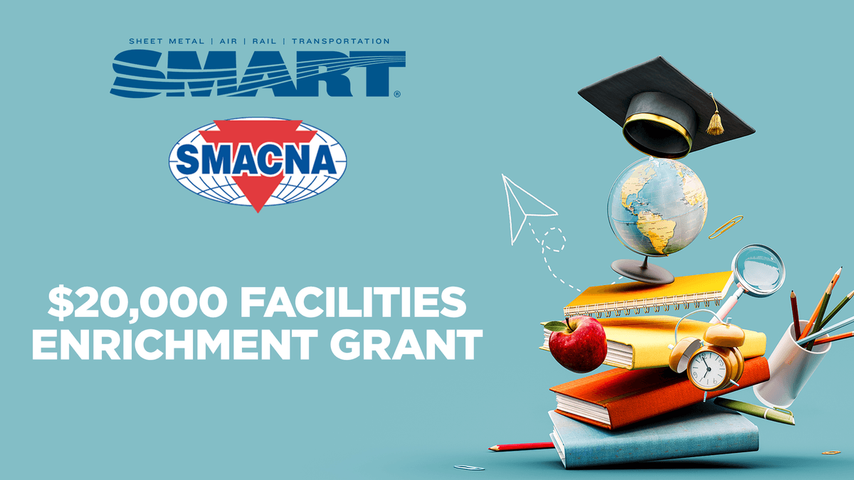SMART & SMACNA  $20,000 Facilities Enrichment Grant announcement 