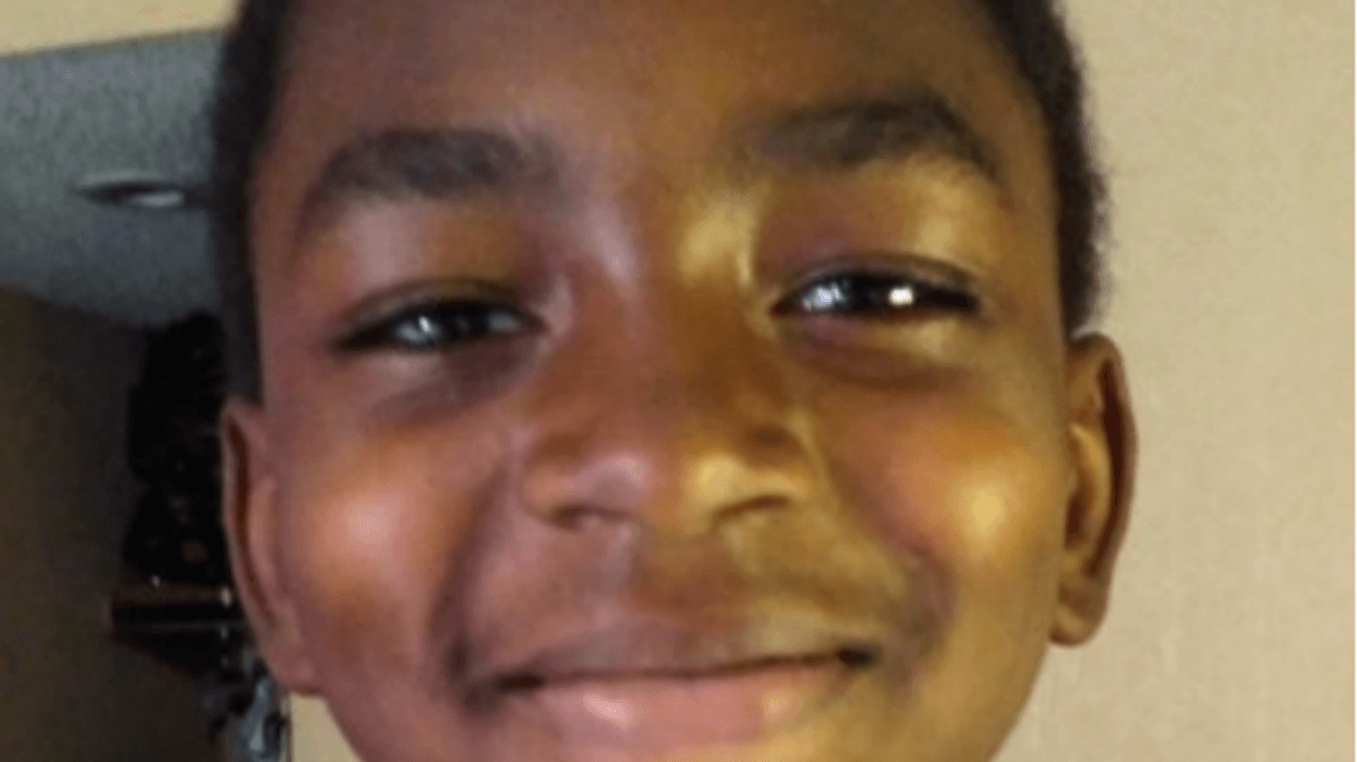 Smiling 13-year-old boy