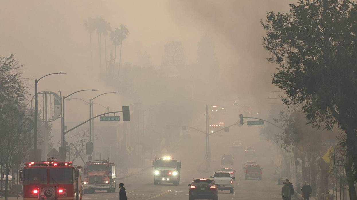 Smoke and ash fill the air of Los Angeles amid the Palisades and Eaton wildfires.