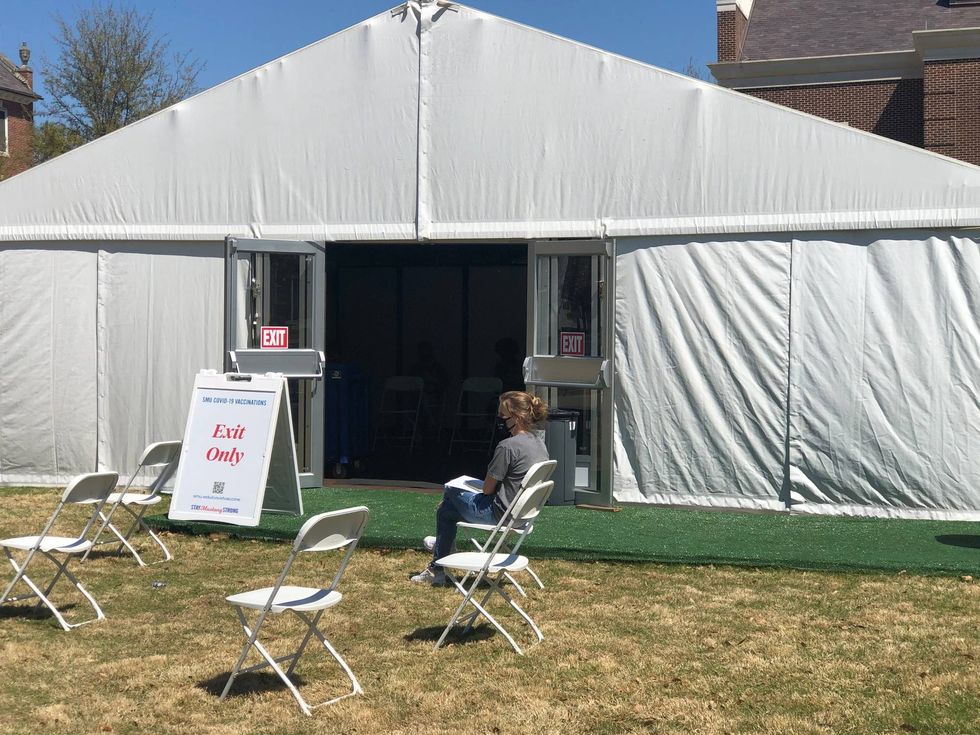 SMU Vaccine Tent
