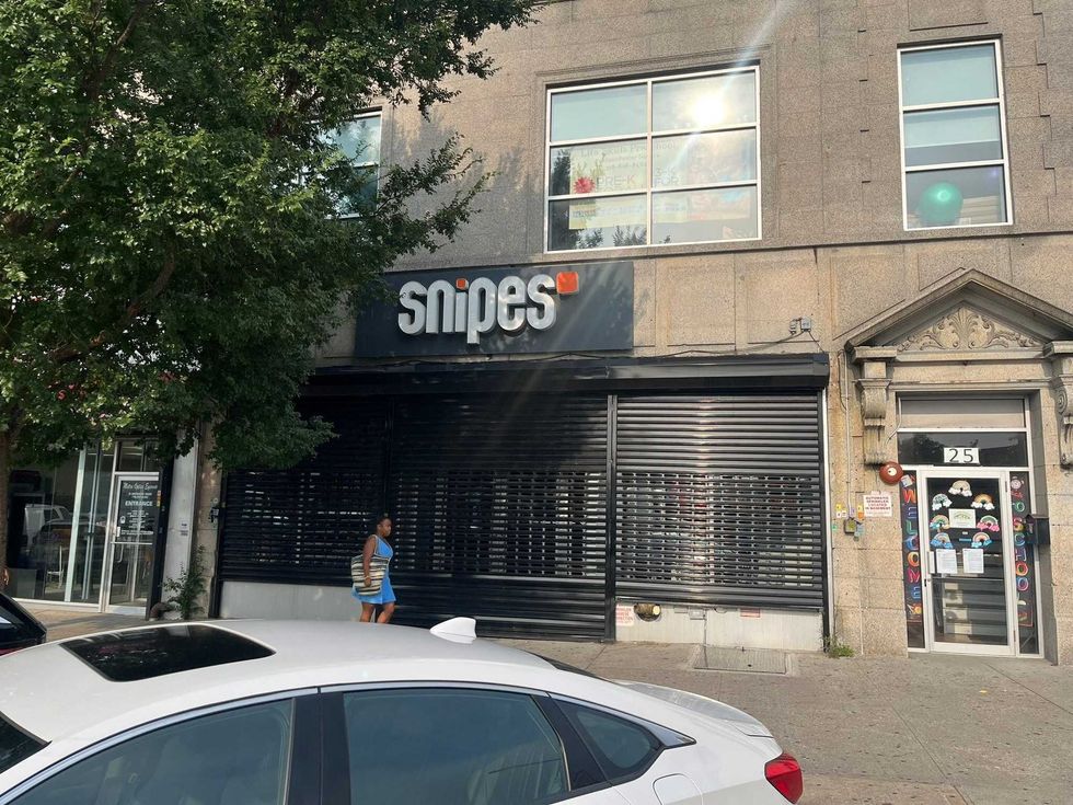 Snipes store located at 25 Westchester Sq. and stole approximately $6,000 worth of clothing.