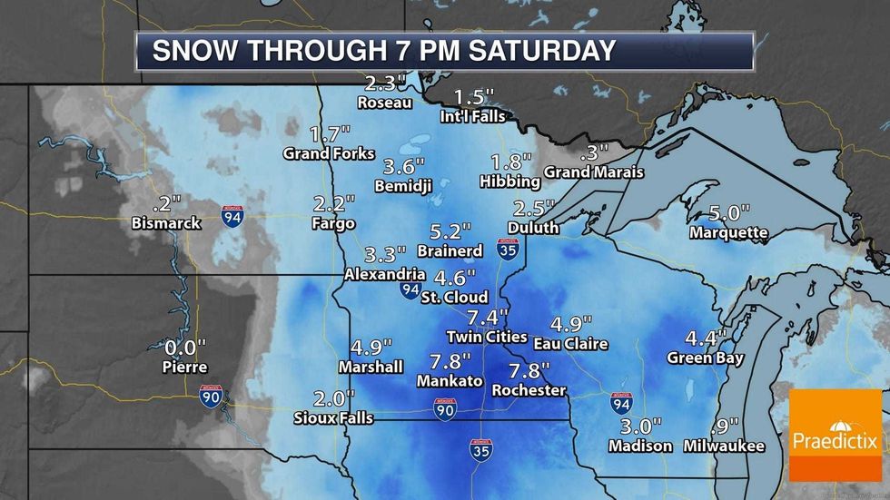 Snow amounts