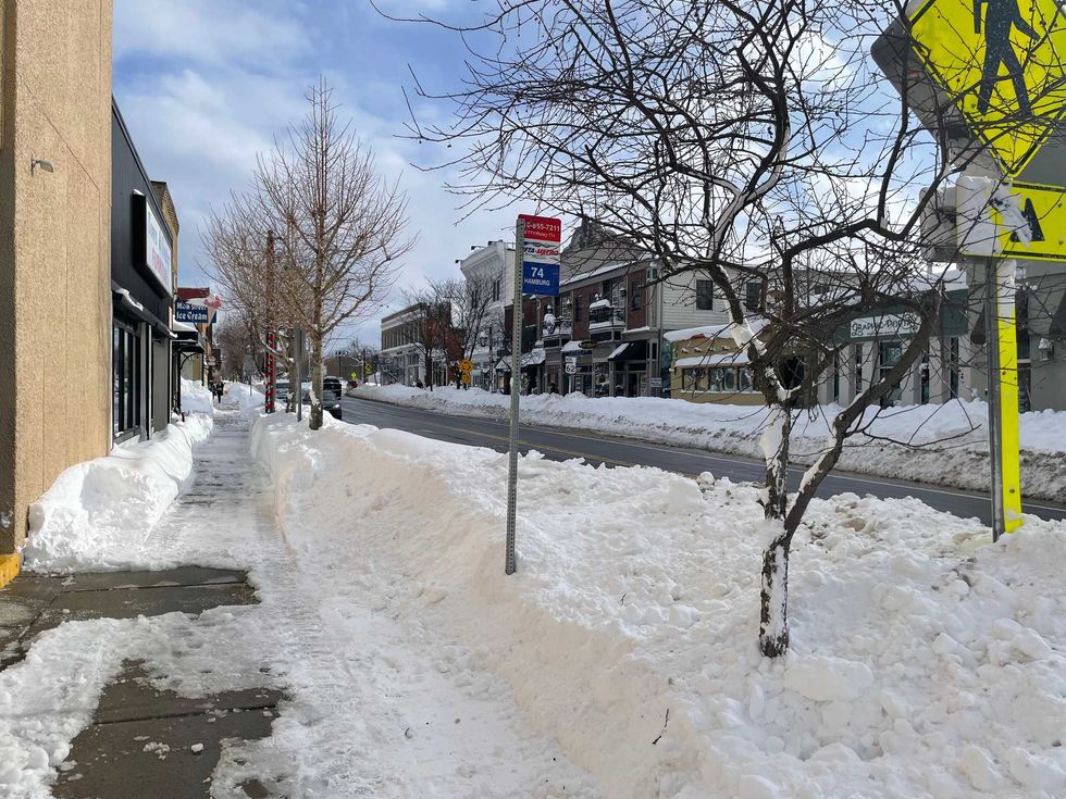 Snow in Hamburg