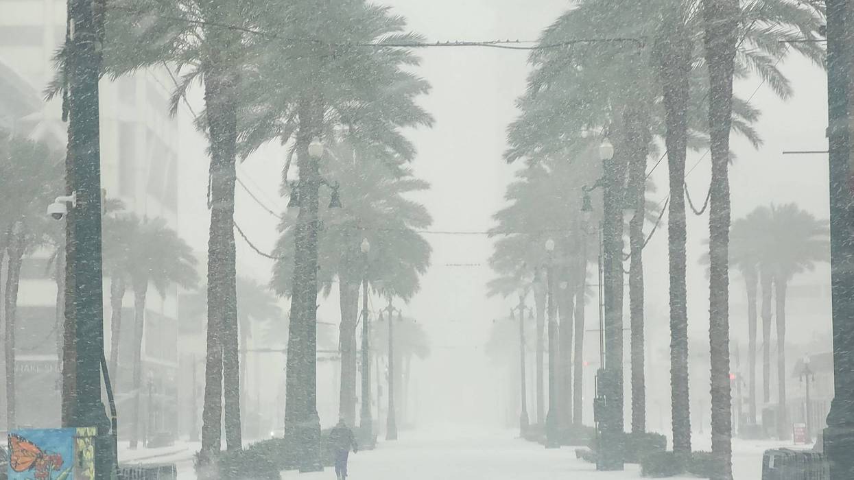 Snow on Canal Street