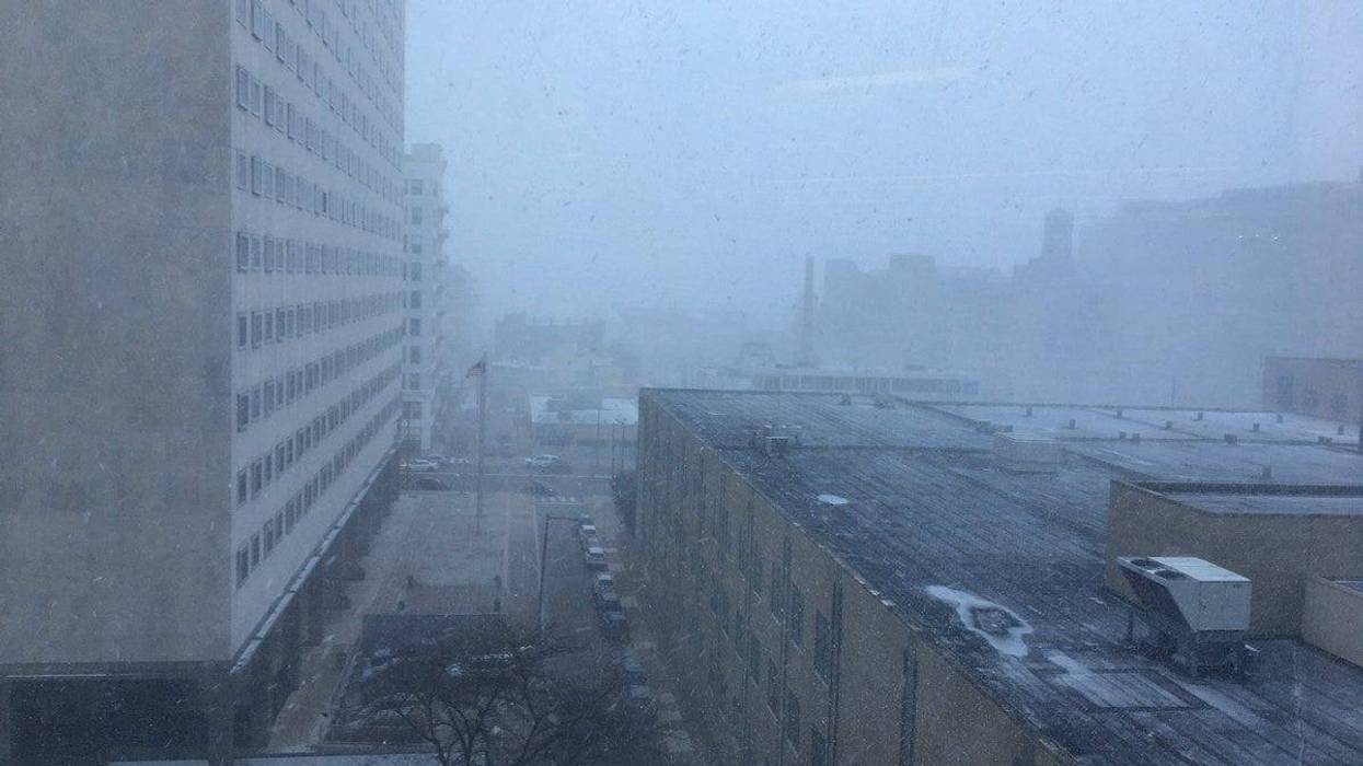 Snow squall warnings have been issued.