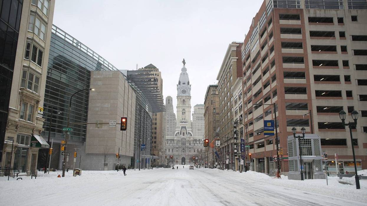 Snowfall in Center City in 2016