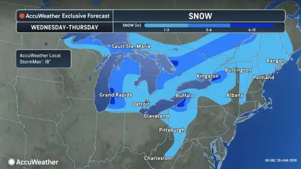 Snowfall map