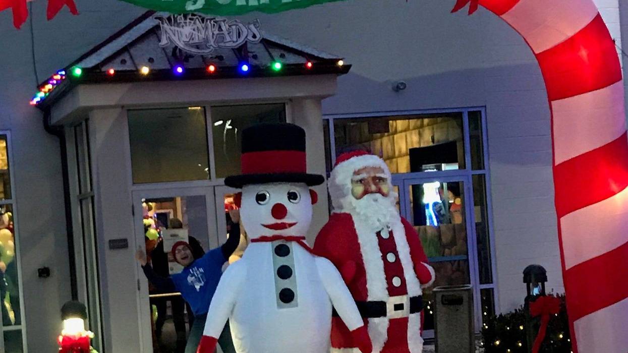 Snowman and Santa