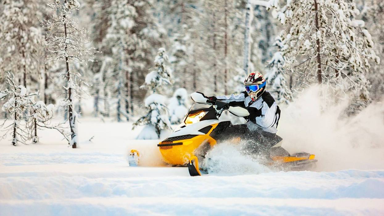 Snowmobiling