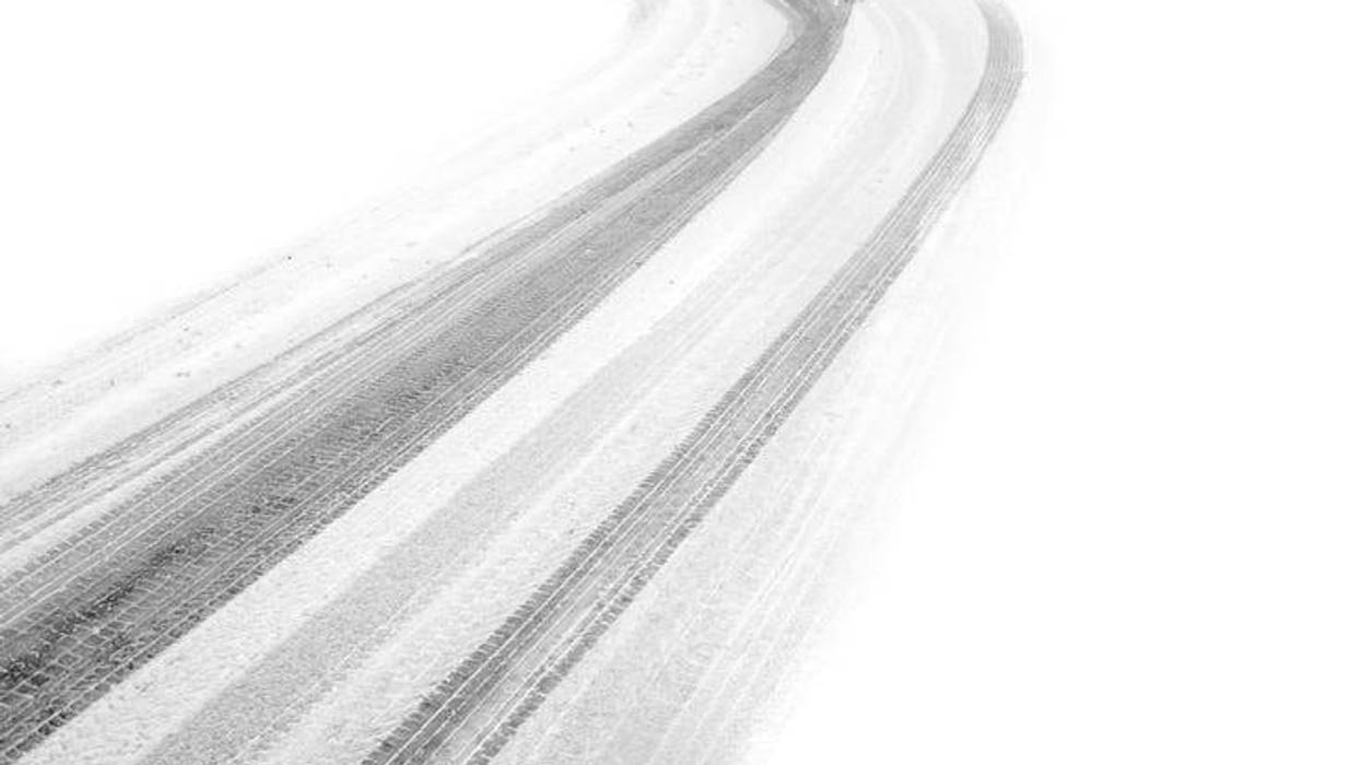 snowy driving