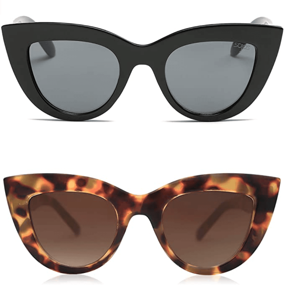 SOJOS two-pack of cat-eye sunglasses