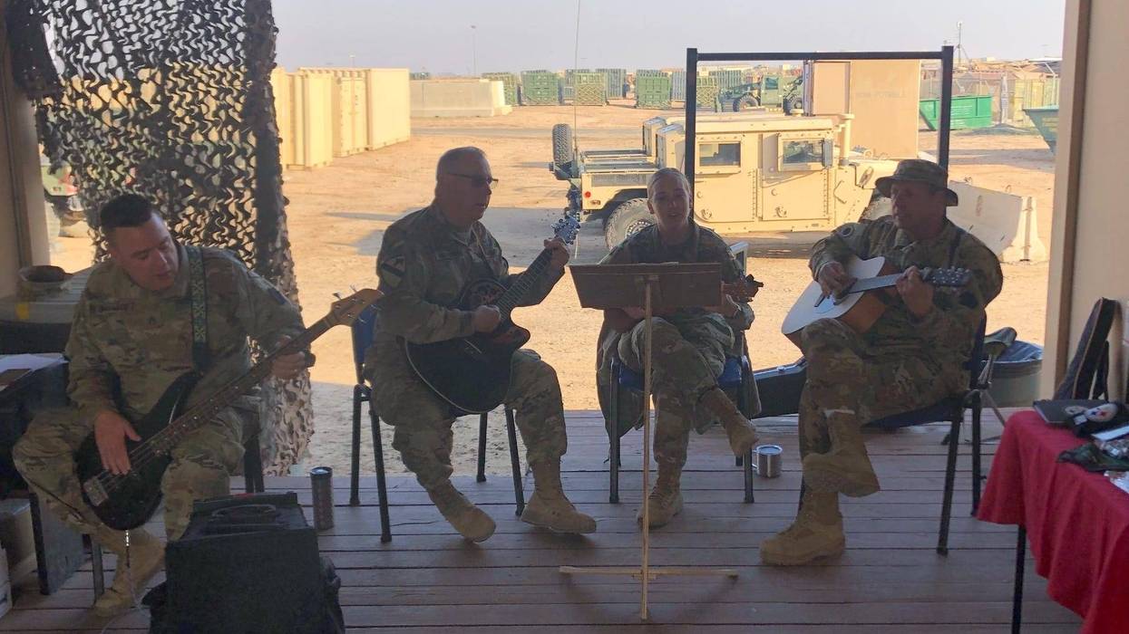 Soldiers use coffee, live music to prevent sexual assault