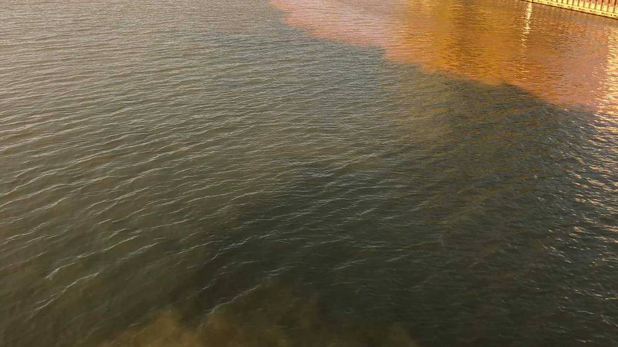 Some Lake Michigan beaches were closed Thursday near the U.S. Steel plant in Portage for the second time in less than two weeks because of some kind of discharge.