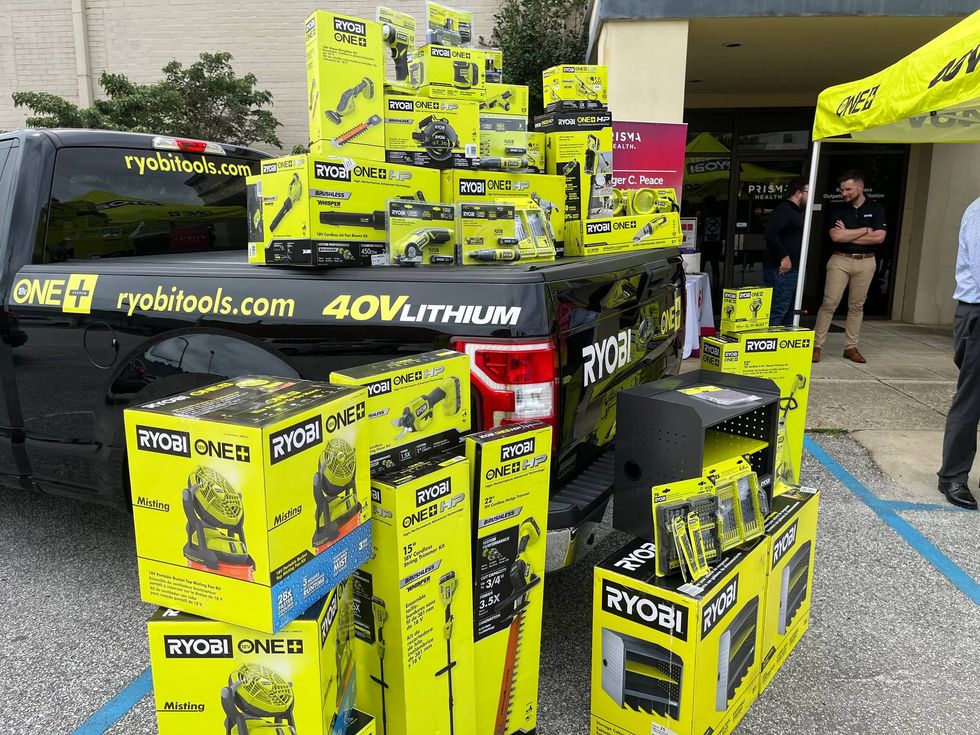 Some of the equipment being donated to the hospital
