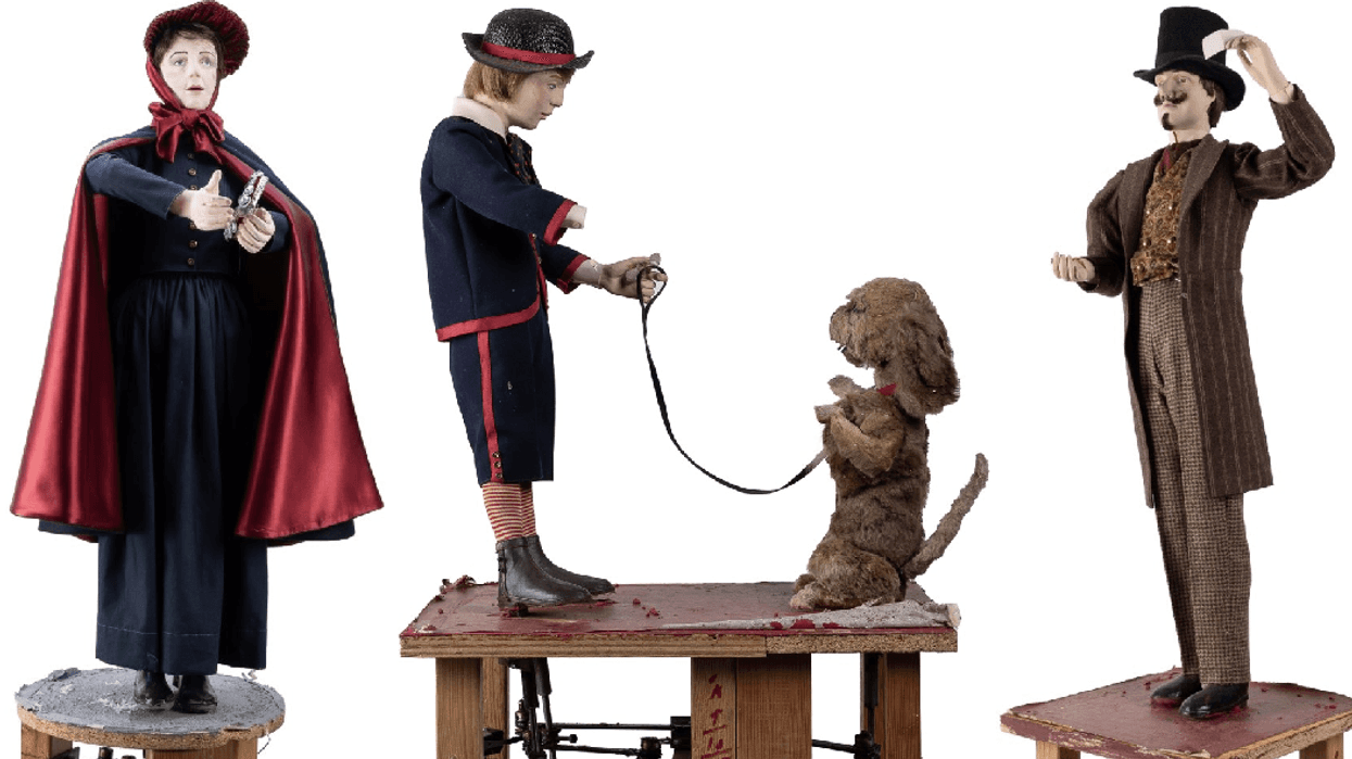 Some of the historic Marshall Field’s Christmas window automatons, which will are set to go up for auction. The estimated value of these pieces ranges between $600 - $1,200.