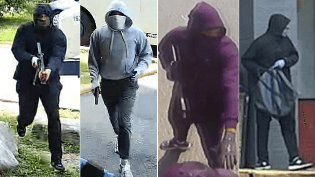 Some of the photos of the suspects behind a series of armored truck robberies in the Philly region released by the FBI.