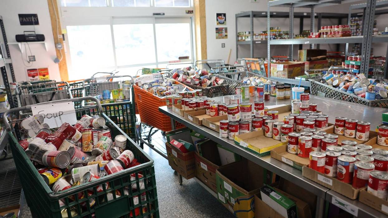 Some of you listening to this radio station heard a local food pantry's call for help, an urgent message echoing the fear of bare reserve shelves and a deepening food shortage. Now, almost a month later, the picture at the Gateway Food Pantry in Arnold looks dramatically different thanks to a generous community response. When we first visited the pantry, it was on a busy distribution day. Vehicles lined up around the building as volunteers rolled carts to load food for the nearly 250 families the pantry serves weekly, including dozens of Boeing families impacted by a recent strike.