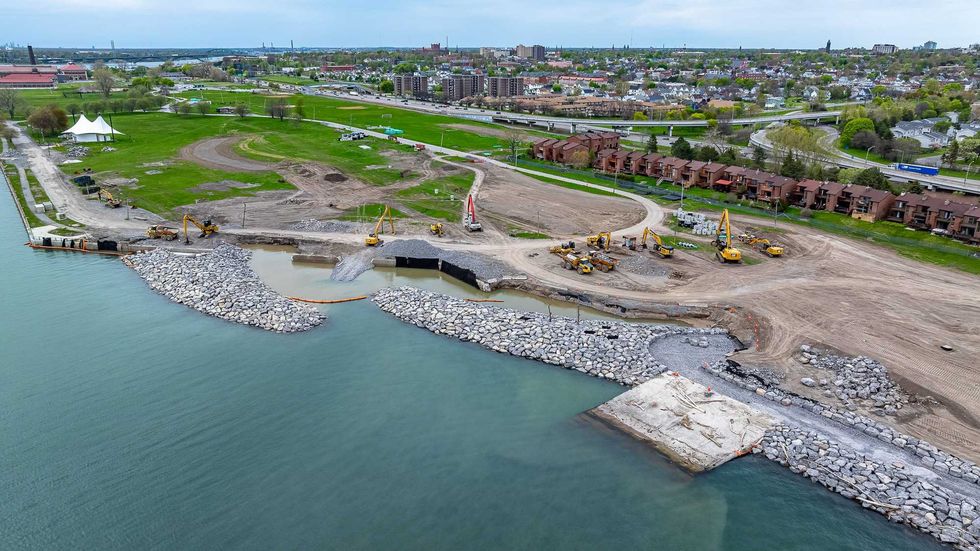 Some shoreline work underway for Ralph Wilson Park
