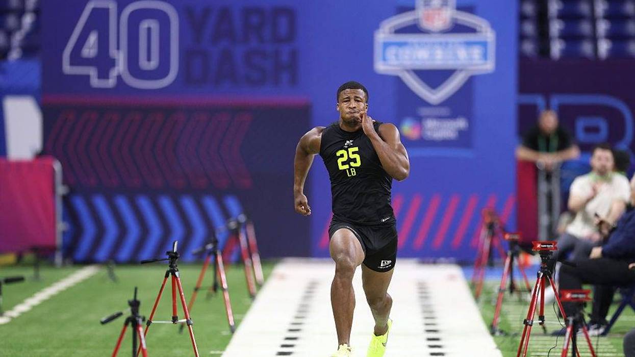 Sonny Styles running at NFL Combine