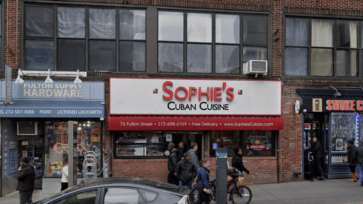 Sophie's Cuban Cuisine on Fulton Street in Manhattan, where a fetus was found on Sept. 30, 2024.