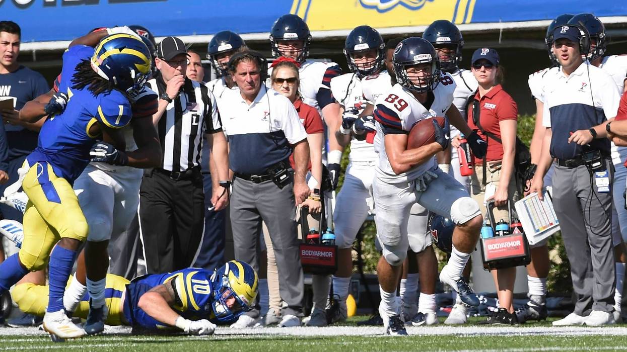 Sophomore wide receiver Ryan Cragun leads Penn with 36 catches this season for 604 yards.