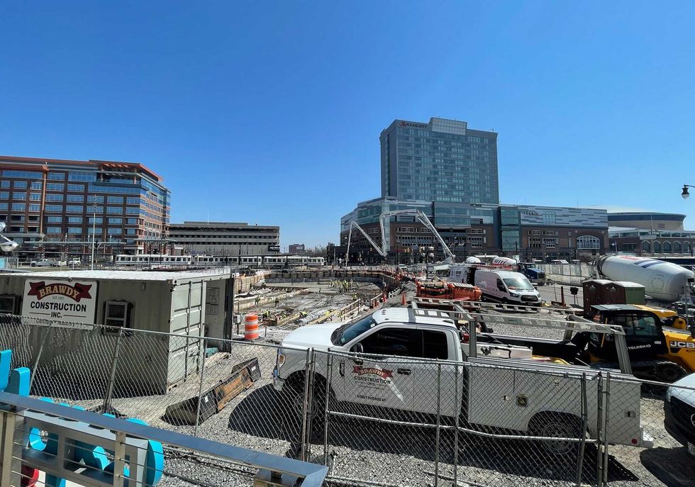 South Aud Block construction