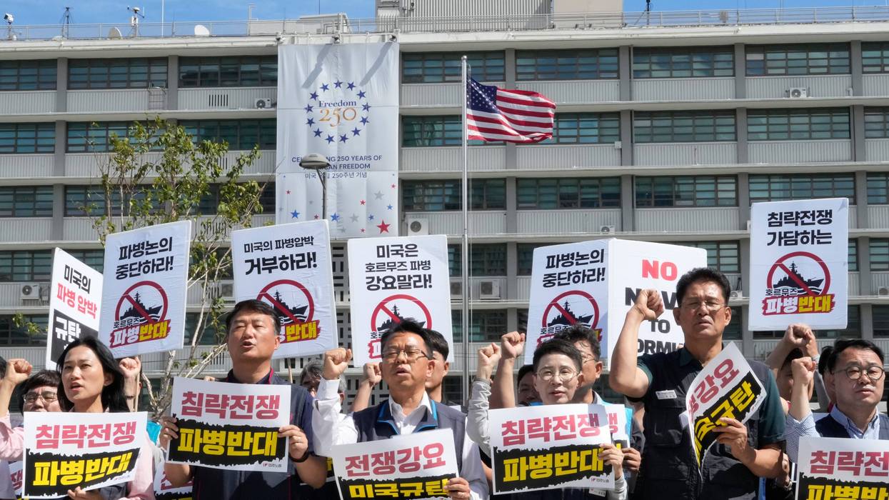 South Korea US Iran Protest