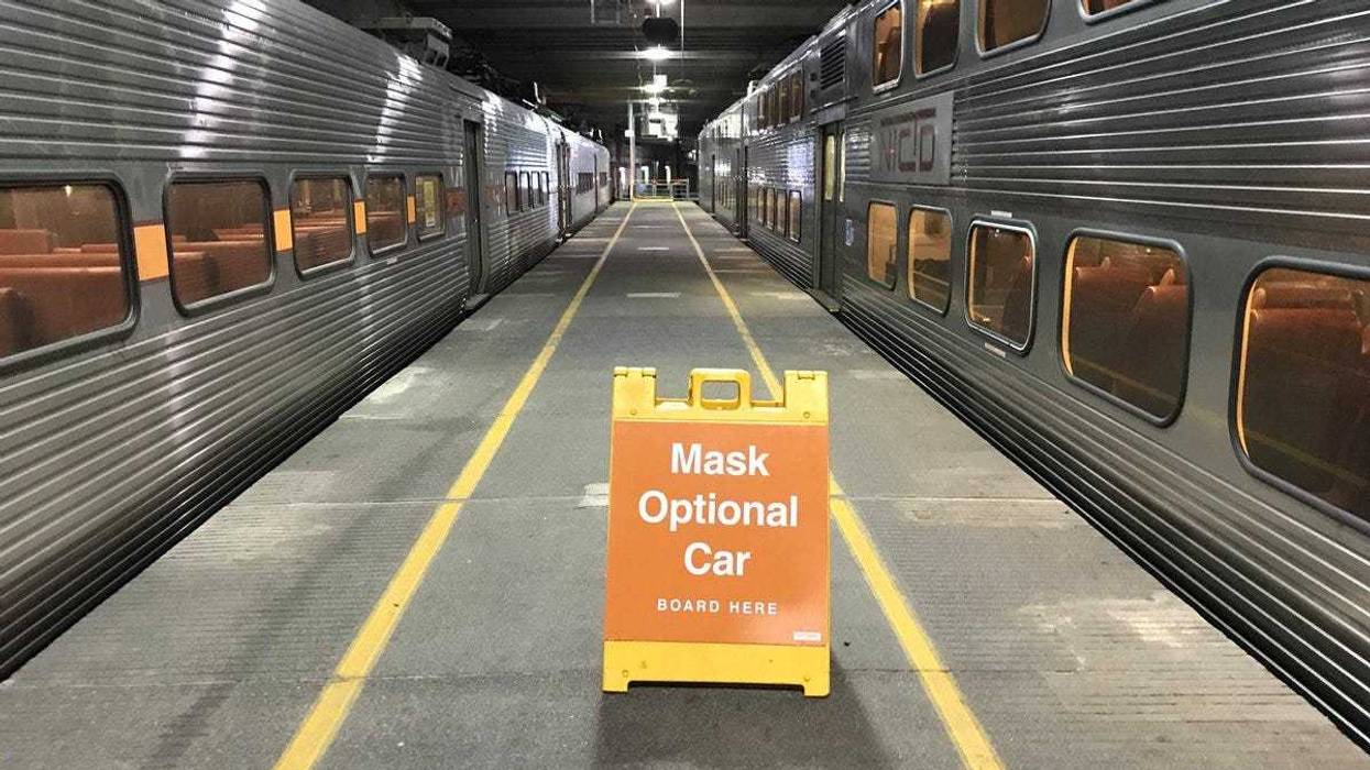 South Shore train line offering passengers a “mask-optional car”