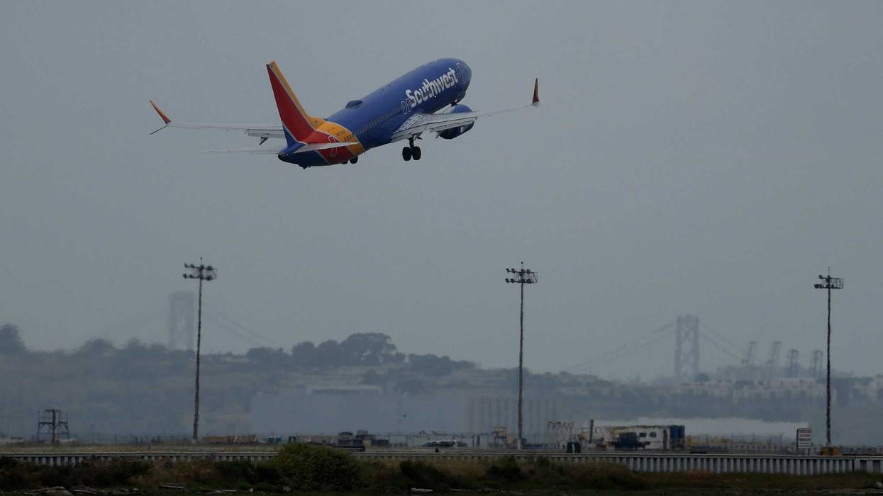 Southwest plane takes off