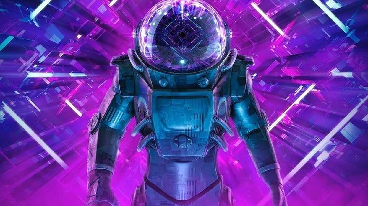 Spacesuit, Futuristic Suit, Pink Background