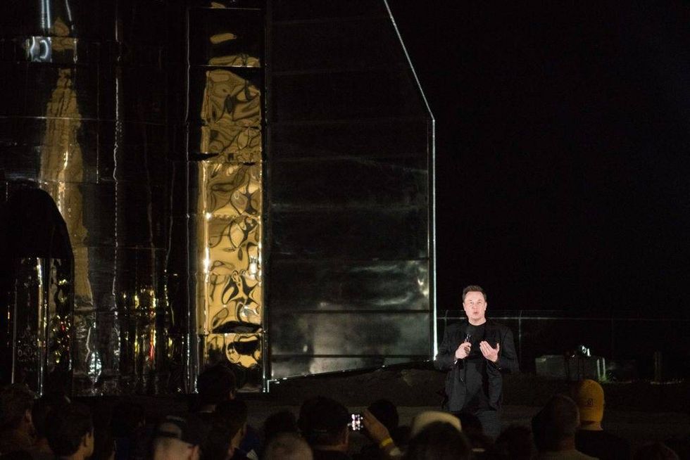 SpaceX CEO Elon Musk gives an update on the next-generation Starship spacecraft at the company