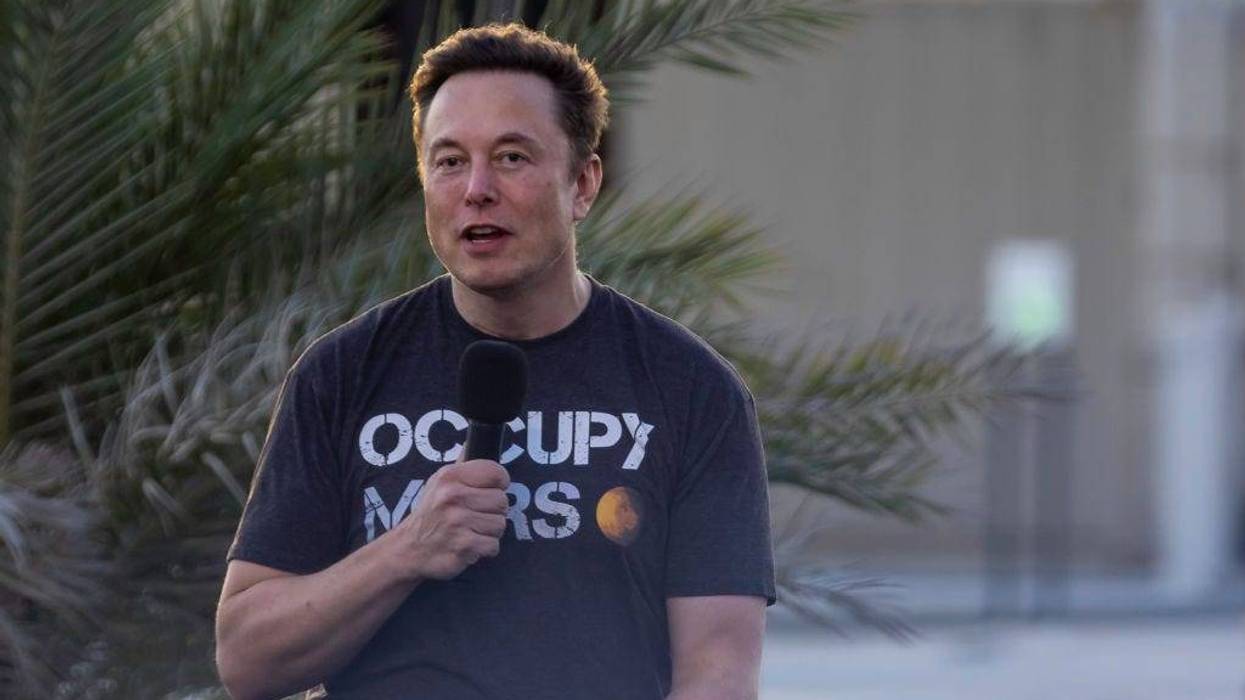 SpaceX founder Elon Musk speaks during a T-Mobile and SpaceX joint event on August 25, 2022 in Boca Chica Beach, Texas.