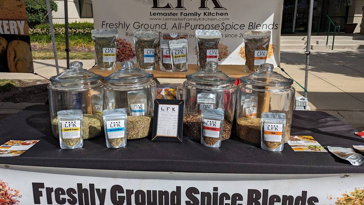 spices on a table