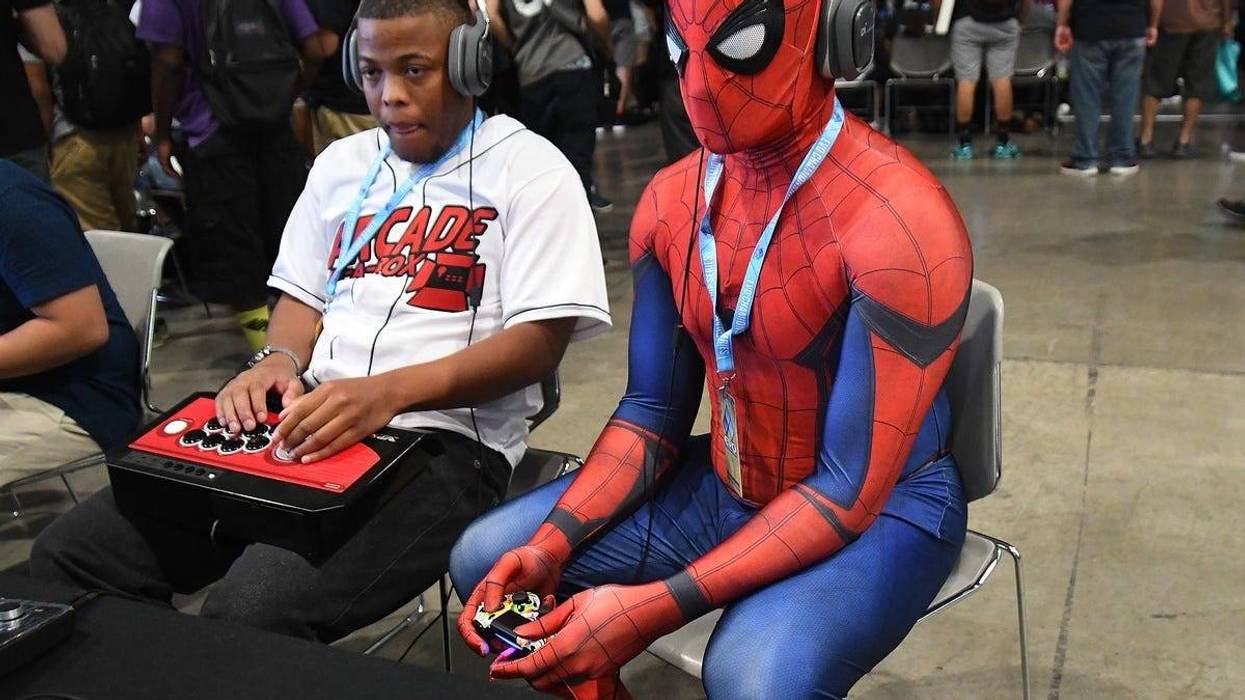 Spider-Man Playing Video Games