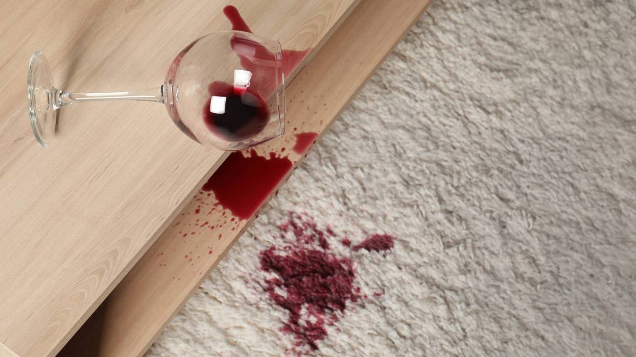spilled wine