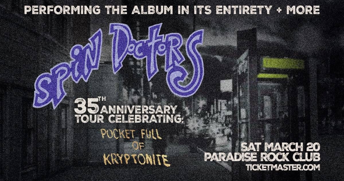 ​Spin Doctors Ticket Sweepstakes