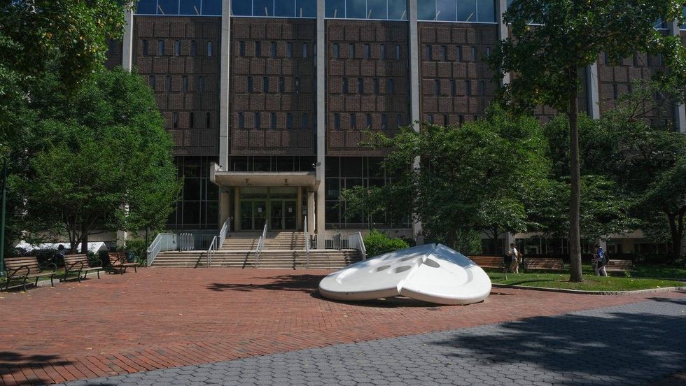 "Split Button," 1981, Claes Oldenburg