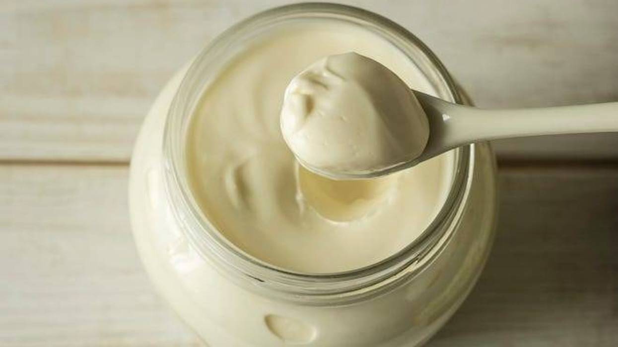Spoonful of mayonnaise
