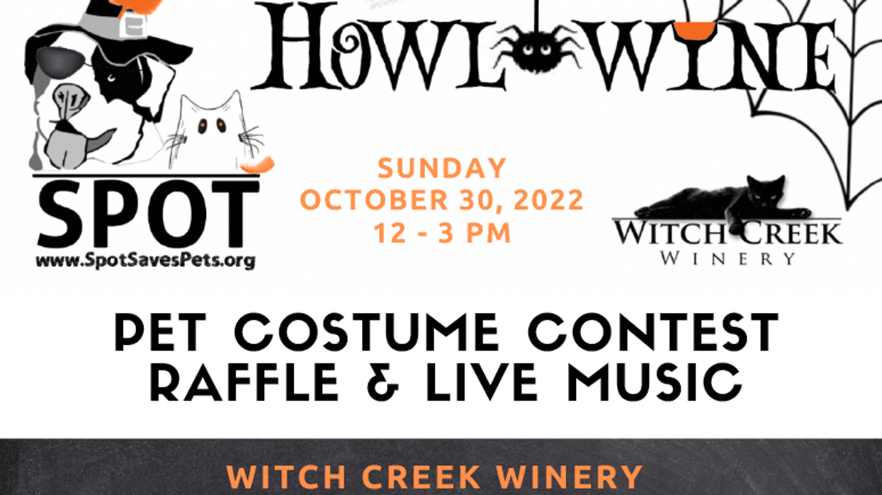 SPOT Howl-O-Wine Fundraiser flyer
