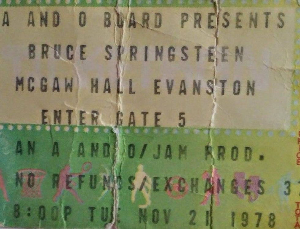 Springsteen 78 Concert Ticket Stub