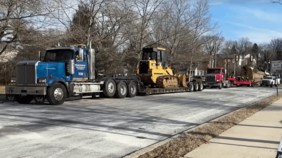 SPS and municipal emergency management staff brought in heavy equipment and secured the area with fencing and other fixed barricades.