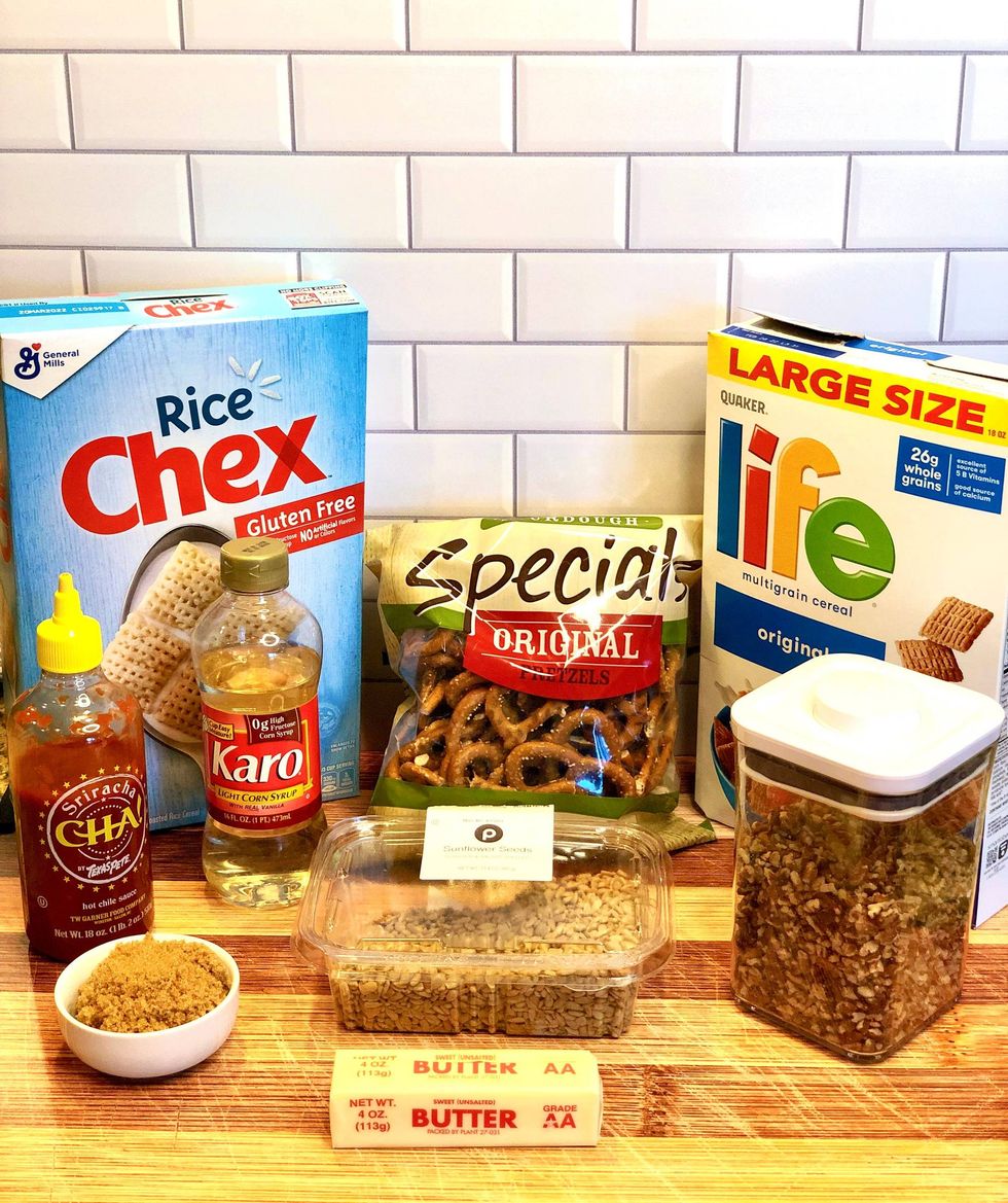 Sriracha Caramel Chex Mix