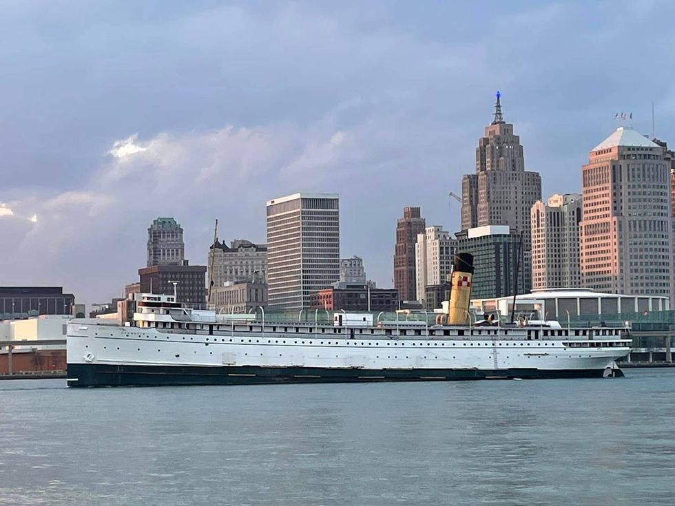 SS Keewatin spent the better part of the last decade in Port McNicoll, Ontario in the Georgian Bay of Lake Huron, but earlier this week, the roughly 300-foot vessel began the journey to her final resting place at the Maritime Museum in Kingston, Ontario to the delight of history buffs in Michigan.