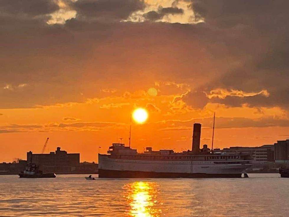 SS Keewatin spent the better part of the last decade in Port McNicoll, Ontario in the Georgian Bay of Lake Huron, but earlier this week, the roughly 300-foot vessel began the journey to her final resting place at the Maritime Museum in Kingston, Ontario to the delight of history buffs in Michigan.