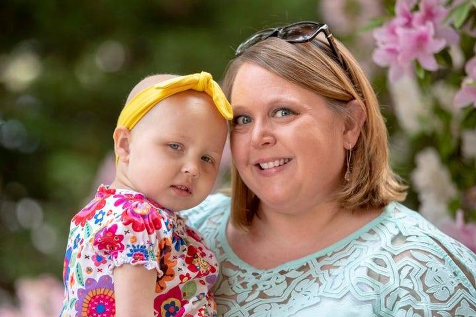 St. Jude patient Olivia, age 3, diagnosed with blood cancer.